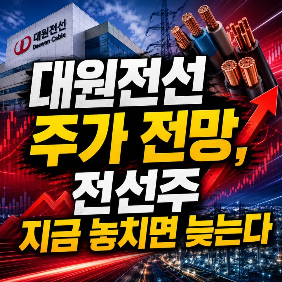 대원전선 주가 2026년 전망: 지금 매수 타이밍일까?