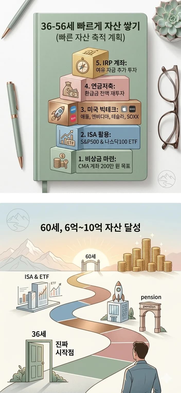 36-56세 자산 증식 플랜 2026: 5단계 비결 공개