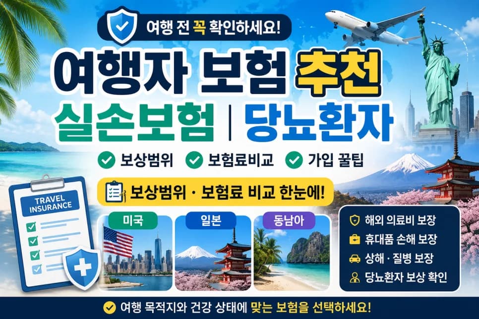 2026년 해외여행자 보험 완벽 가이드: 실손 중복부터 만성질환까지