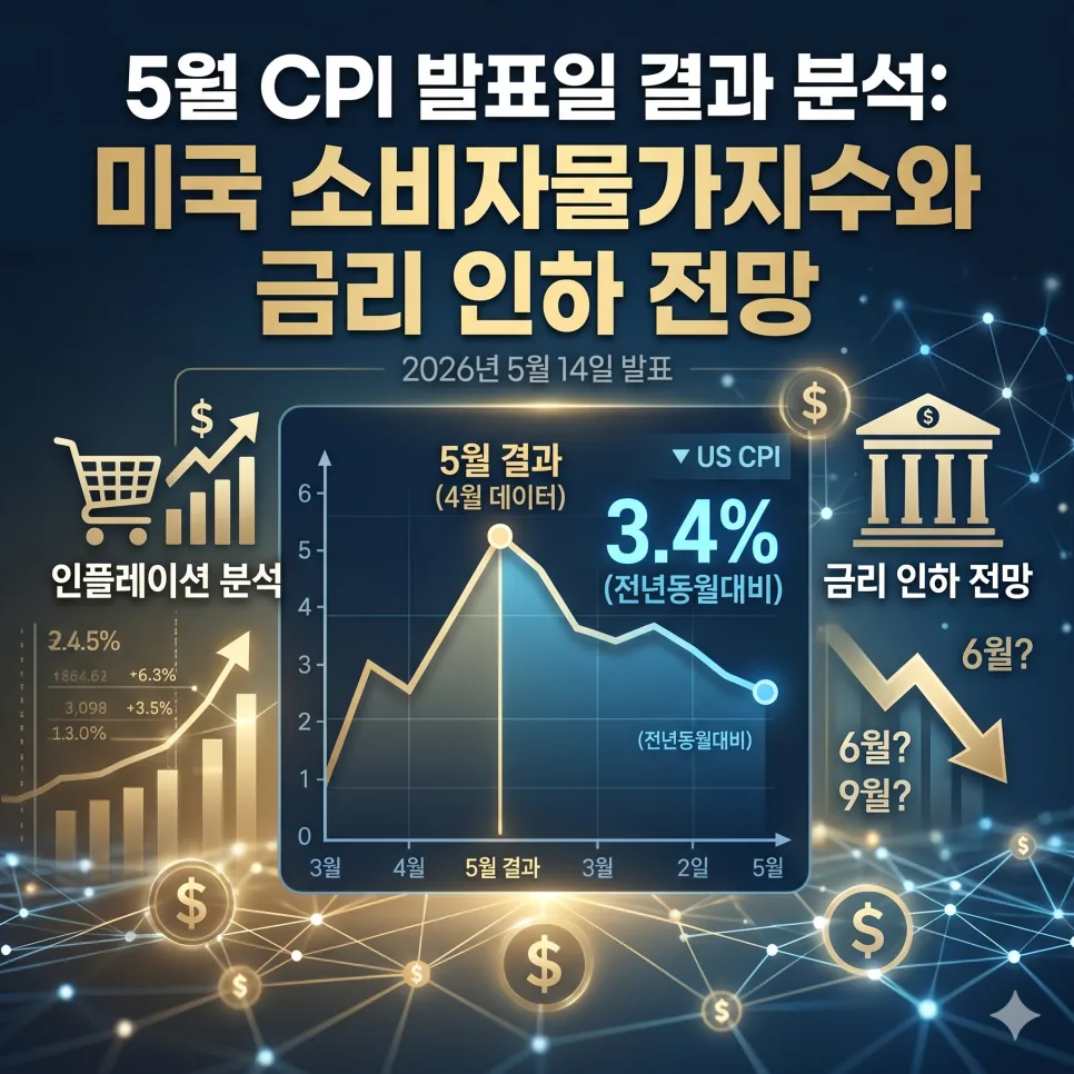 5월 CPI 발표일: 미국 물가 상승과 금리 인하 전망 2026년 분석