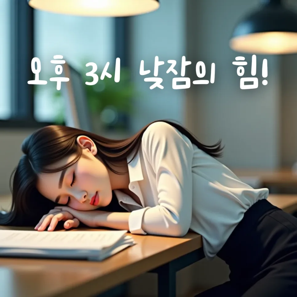 오후 3시 낮잠, 집중력 높이는 비결 2026년 총정리