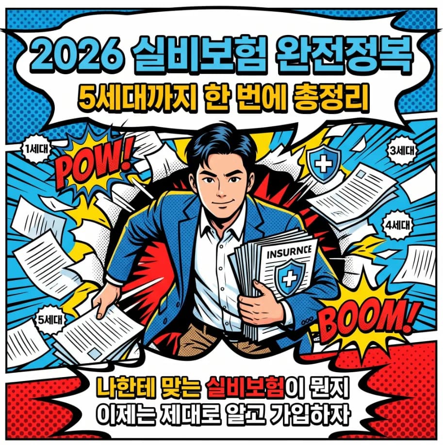 2026년 5세대 실비보험, 나에게 맞는 상품 찾는 법 완벽 정리