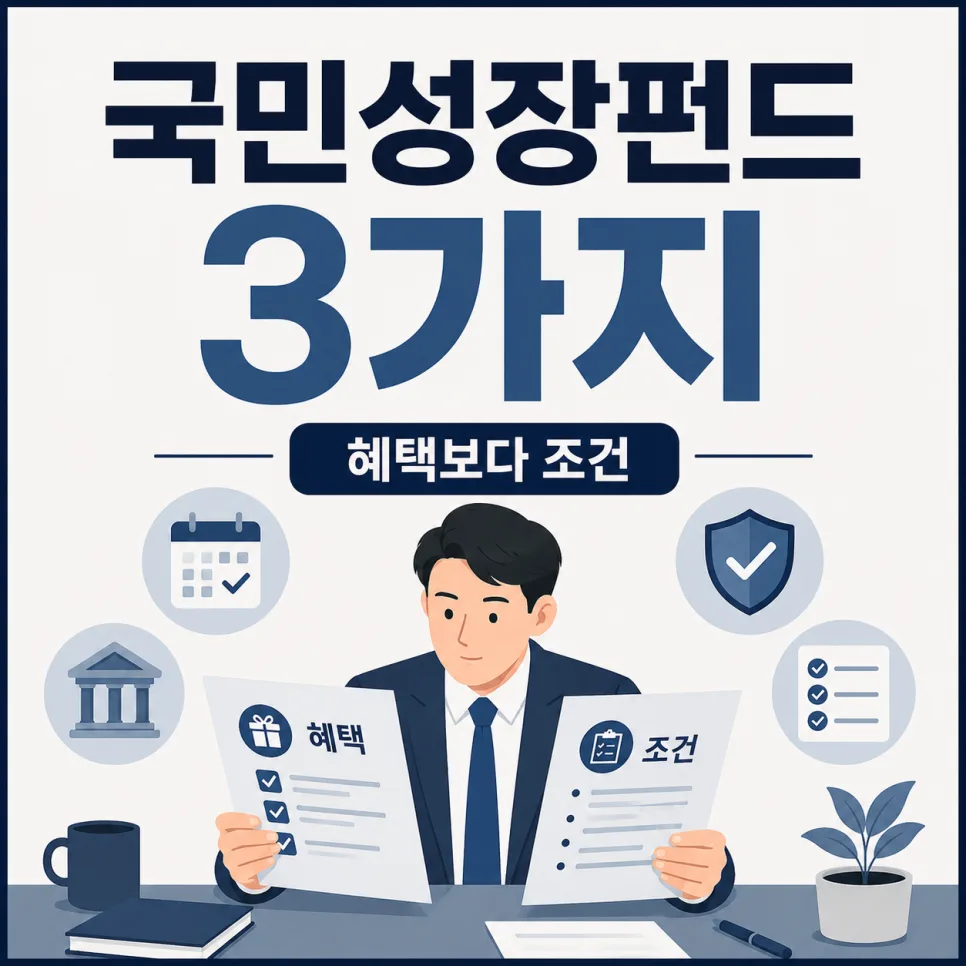 국민성장펀드 2026: 가입 전 필수 확인 3가지와 유불리 분석