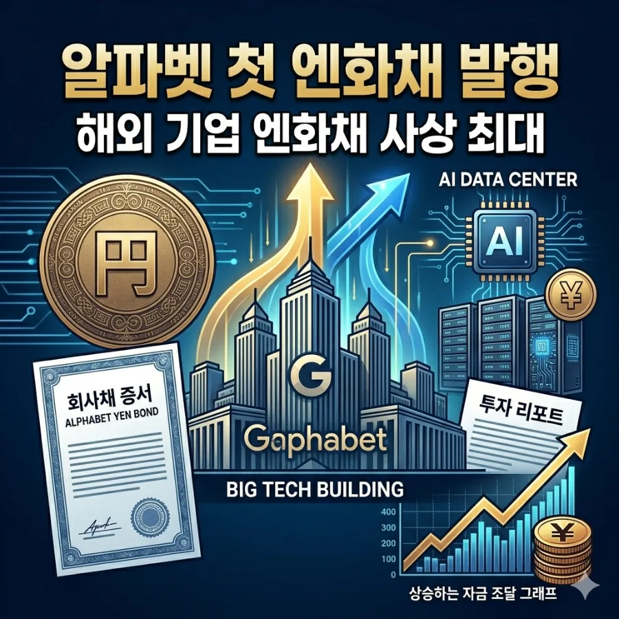 알파벳 첫 엔화채 발행 2026: AI 데이터센터 투자 자금 조달 분석
