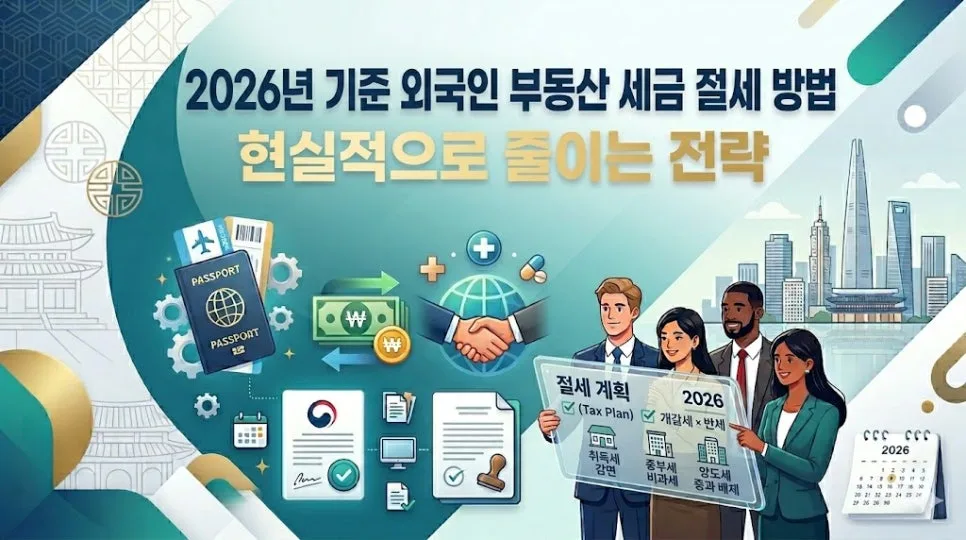 외국인 부동산 세금 절세 전략 2026: 주택 수 관리 핵심