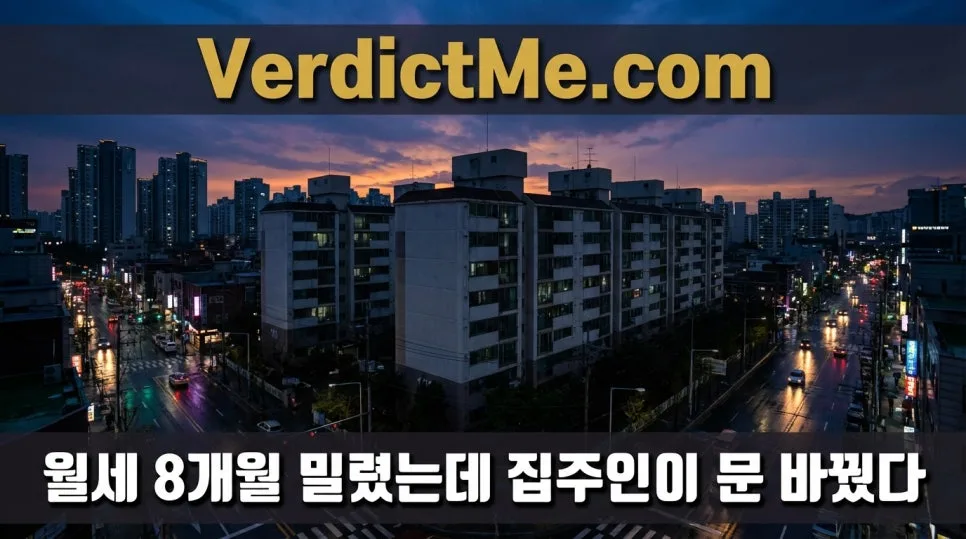 월세 8개월 연체 시 집주인 문 교체, 법적 효력은? 2026년 판례 분석