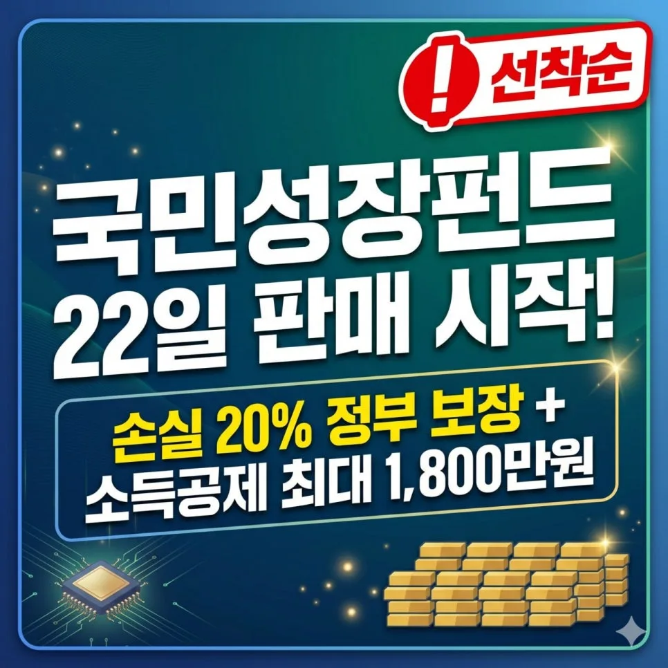 국민성장펀드 2026: 정부 20% 손실 보장 혜택 총정리