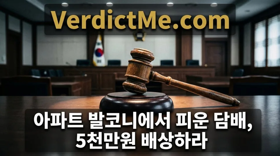 아파트 발코니 흡연 분쟁 2026: 5천만원 배상 판결 분석