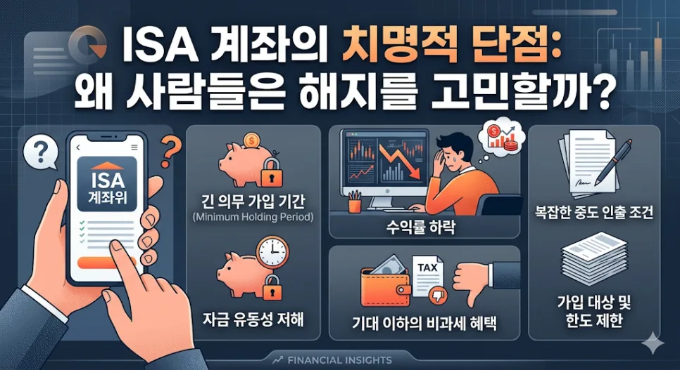 ISA 계좌 단점 & 오해 2026: 중도해지 고민 해결 전략