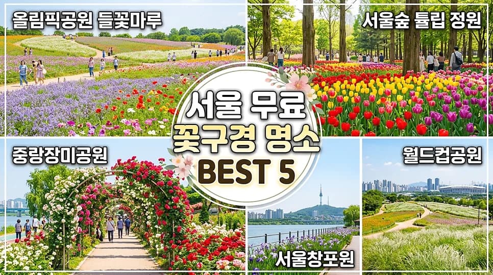 서울 무료 꽃구경 명소 5곳 2026: 아이와 가기 좋은 곳 추천