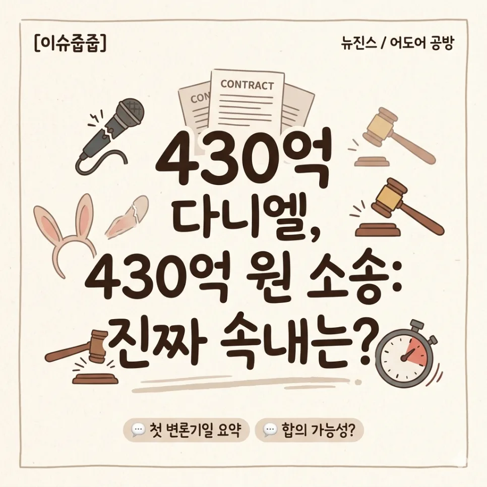 뉴진스 다니엘 430억 소송, 복귀 무산 이유와 2026년 전망