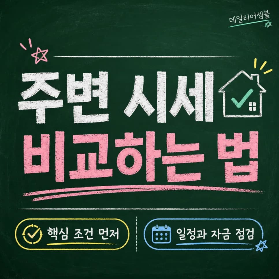 2026년 청약 시 주변 시세 비교 완벽 가이드