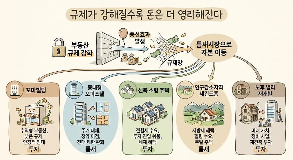 2026년 규제 속 부동산 틈새 투자: 5가지 기회와 1가지 함정