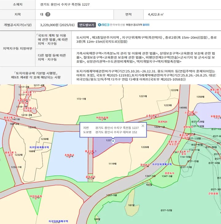 용인 죽전 아파트부지, 공시지가 이하 급매 2026년 전망