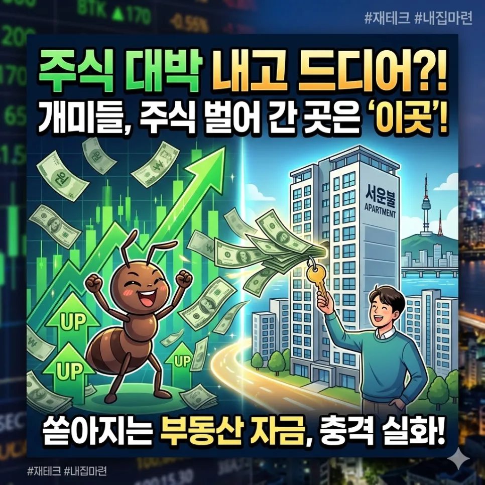 주식 수익, 70%가 부동산으로? 2026년 자금 흐름 분석