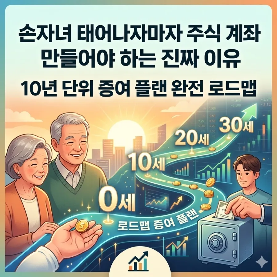 2026년 손주 증여, 주식 계좌로 세금 0원 만드는 법