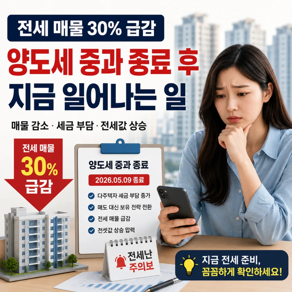 Korea's 'Jeonse' Market Shock: 2026 Tax Changes & Tenant Survival Guide