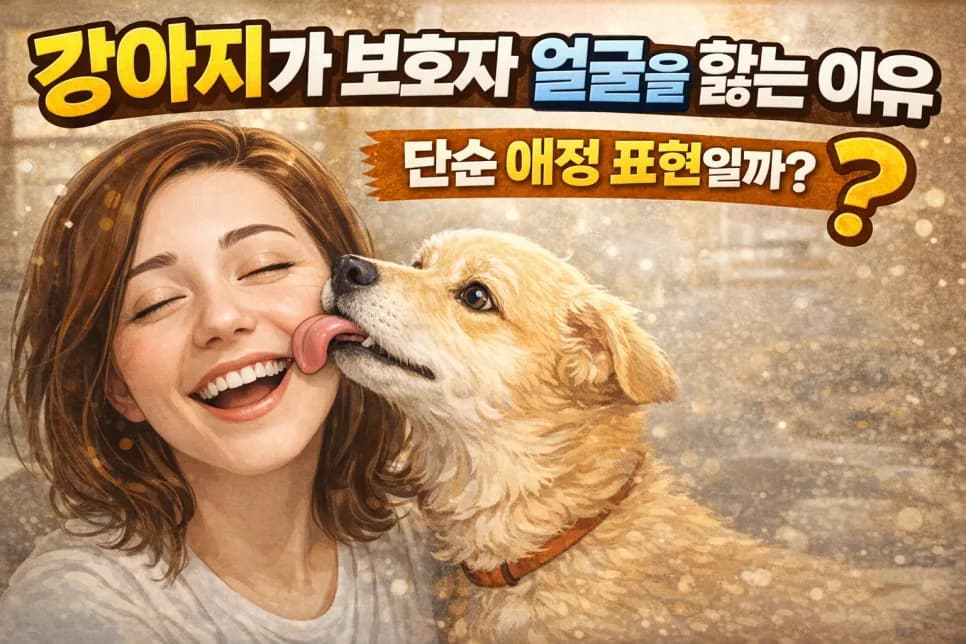 강아지 얼굴 핥는 이유 2026: 애정 넘어선 5가지 심리 분석