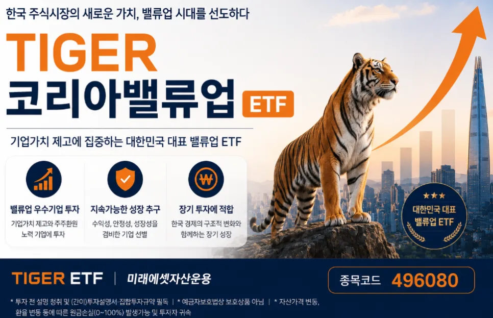 TIGER 코리아밸류업 ETF 2026년 전망: 구성종목·분배금·총보수 총정리