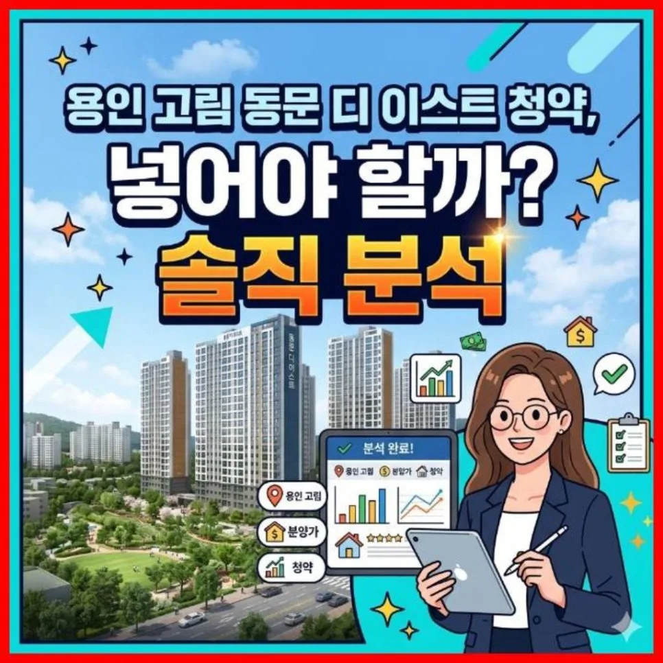 용인 고림 동문 디 이스트 청약, 2026년 투자 가치 분석