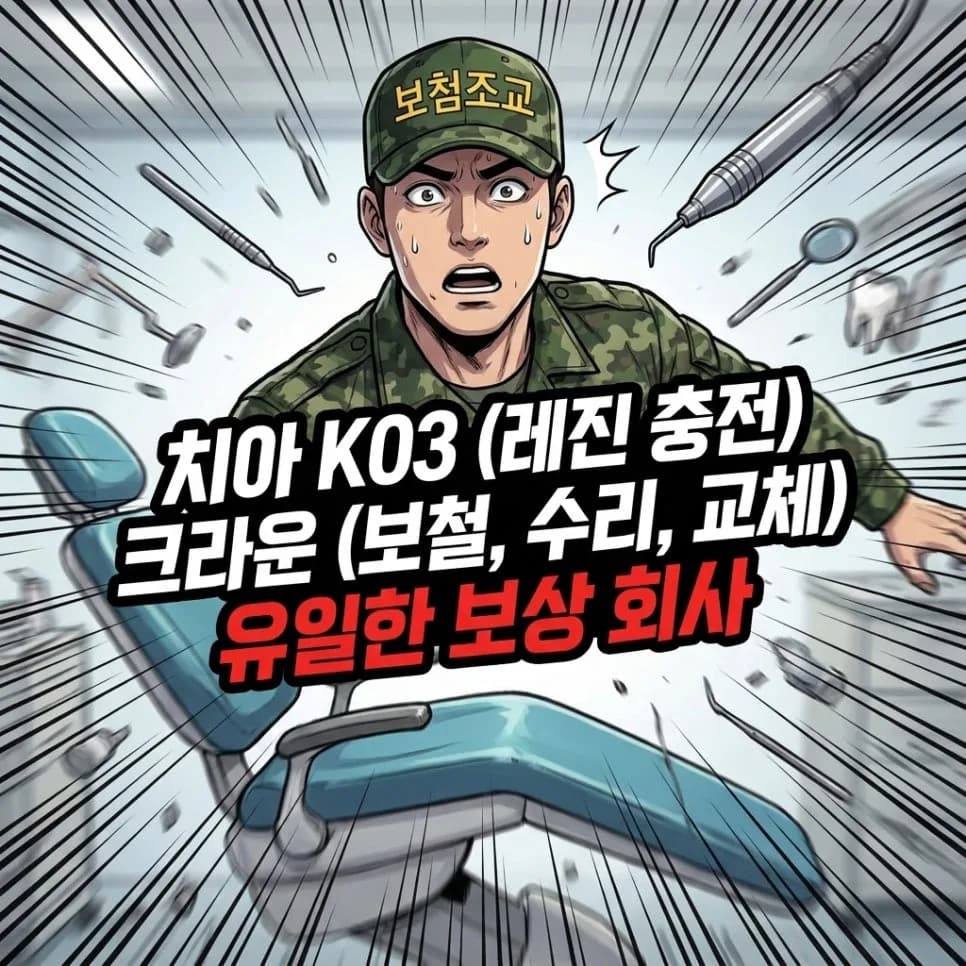 치아보험 K03 레진 충치 크라운 치료 보상 완벽 정리 (2026년)
