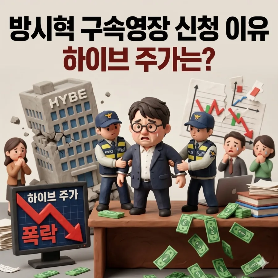 방시혁 구속영장 신청 이유와 하이브 주가 전망 2026