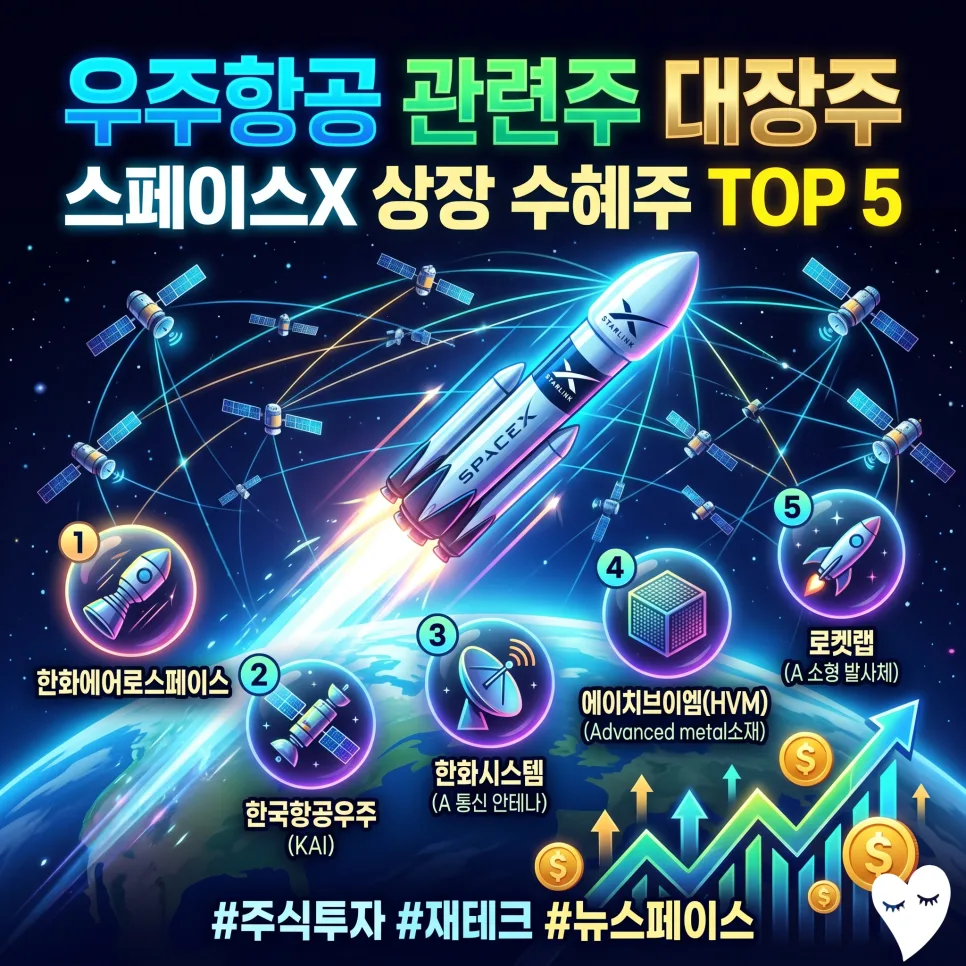 2026년 우주항공 관련주, 제2의 엔비디아 될 종목은? 핵심 분석