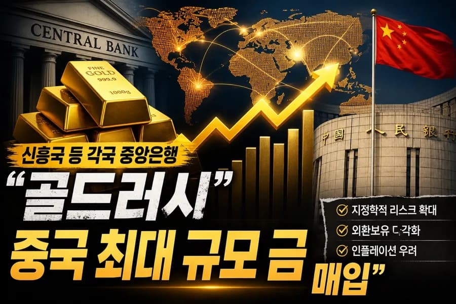 중앙은행 금 매집 이유 2026: 가격 하락에도 사들이는 배경 분석