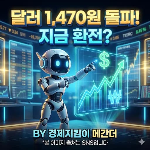 2026년 달러 환율 전망: 1,470원대 돌파, 지금 환전해도 될까?