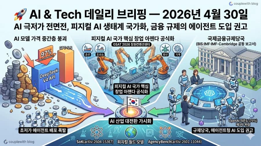 AI 모델 가격 경쟁 2026: 딥시크 V4, GPT-5.5 제치고 초저가 승부수