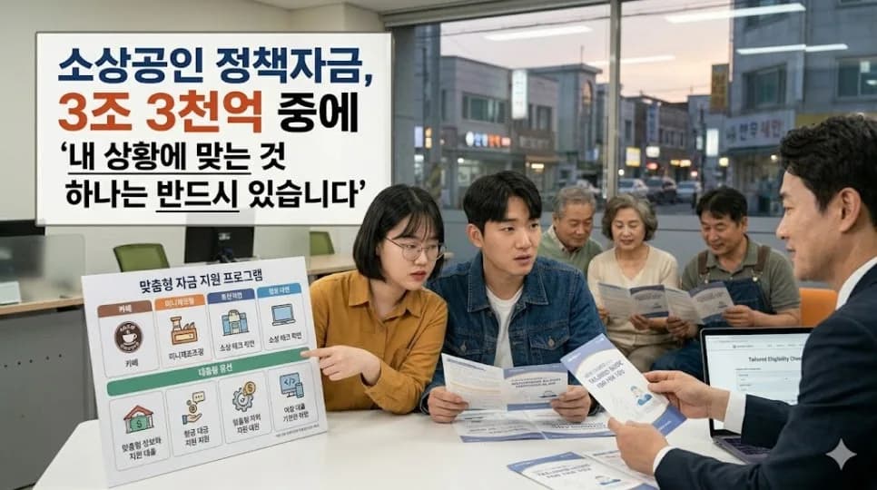 소상공인 정책자금 2026: 3.3조원 중 나에게 맞는 자금 찾는 법