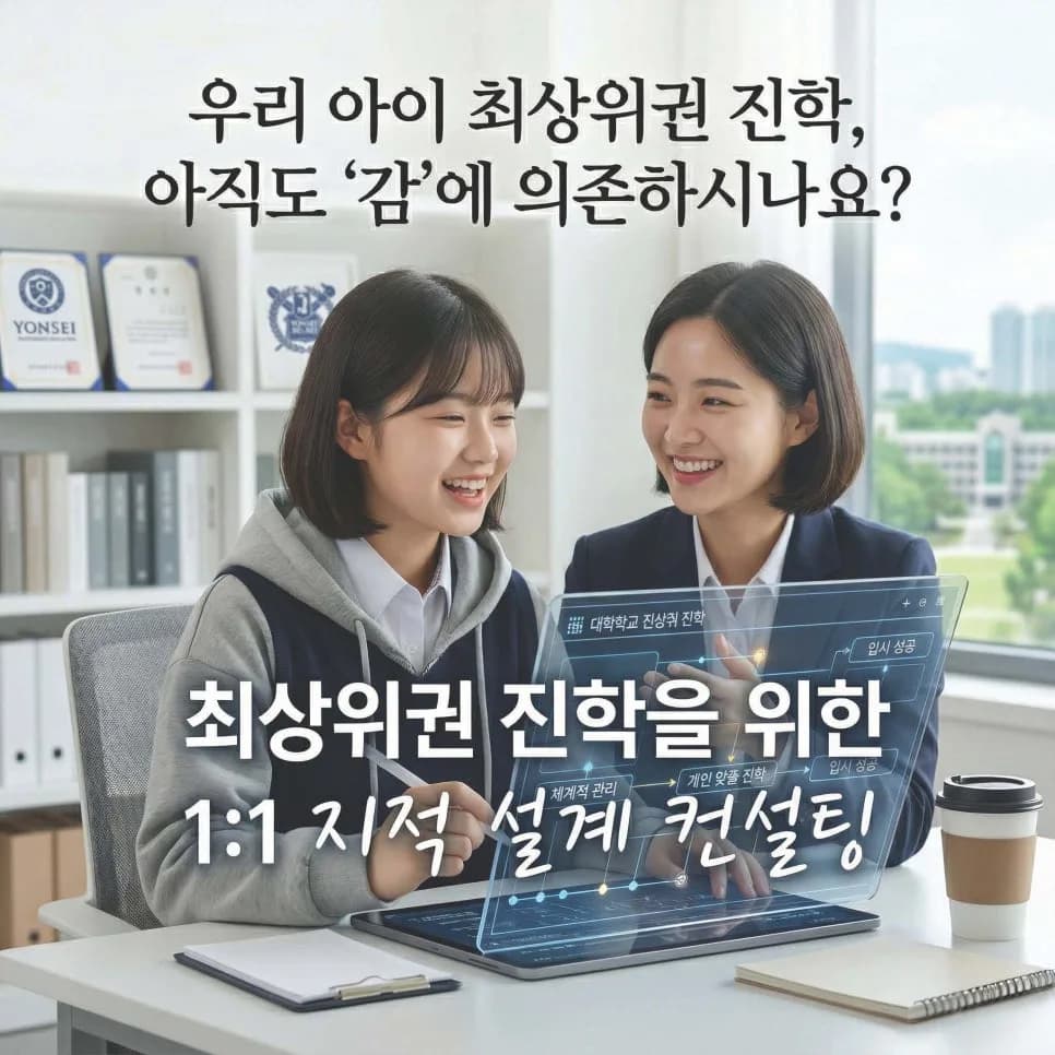 2026년 최상위권 입시 전략: 1:1 맞춤 컨설팅으로 합격 로드맵 만들기