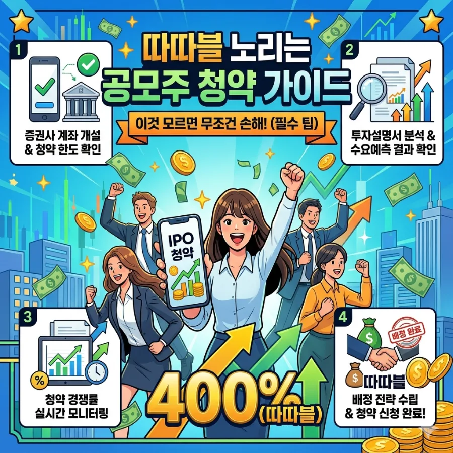 2026년 공모주 투자: 따따블 노리는 실전 청약 전략 A to Z