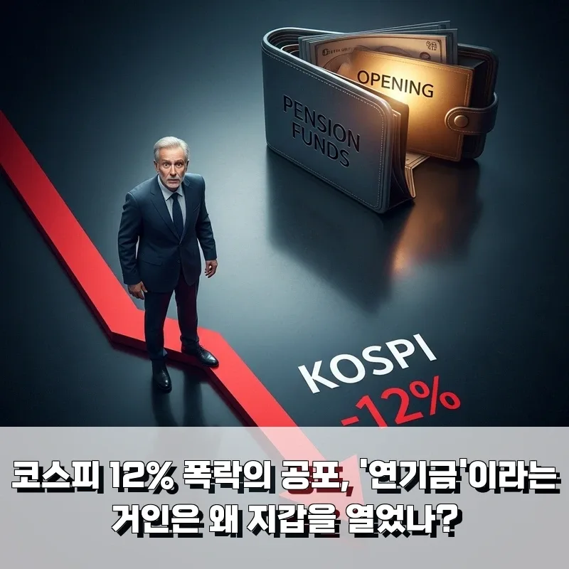 코스피 12% 폭락 원인과 연기금 매수 분석 (2026년 전망)