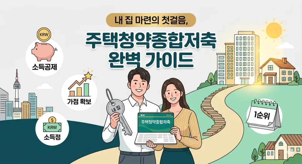 주택청약종합저축 2026년 완벽 가이드: 가입부터 당첨 확률 높이는 법