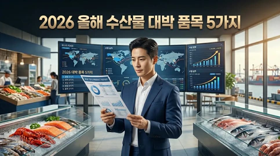 2026년 수산물 시장: 대박 품목 5가지와 성공 전략