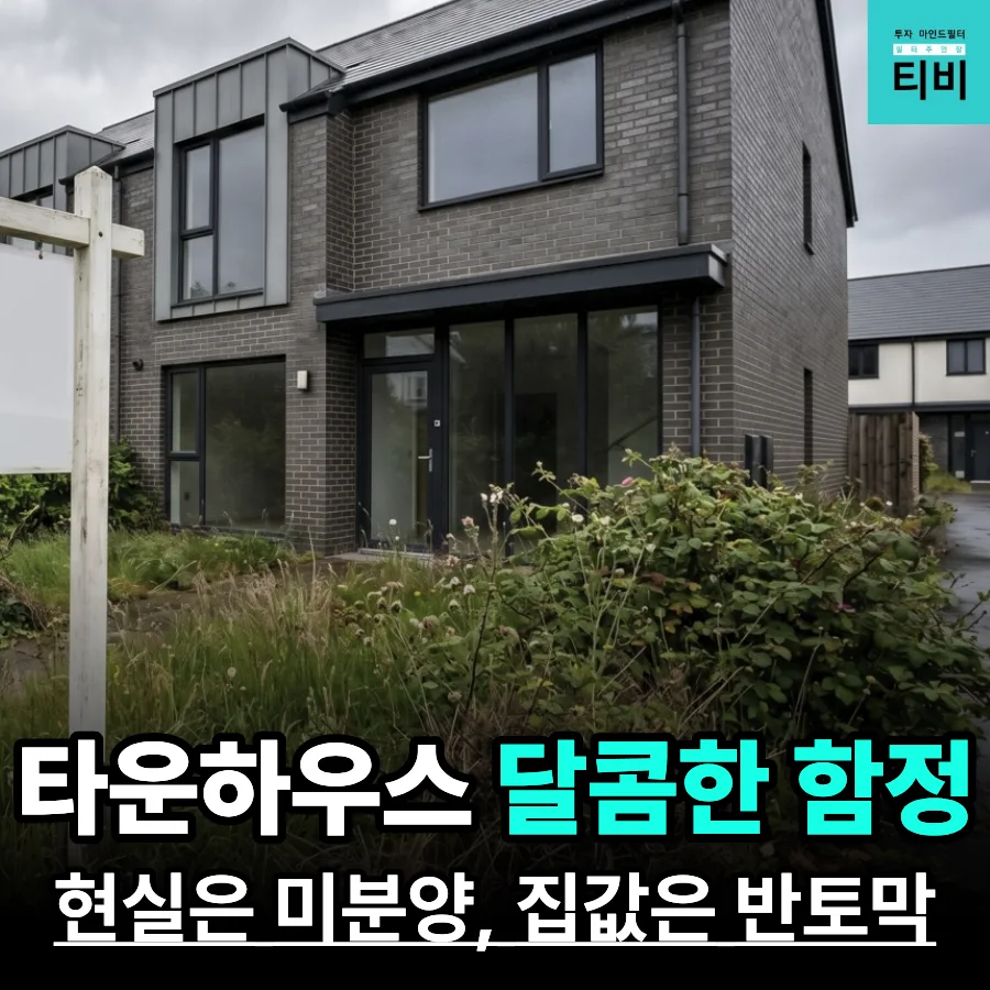 타운하우스 12억→4억 돼도 안 팔리는 이유 2026년 총정리