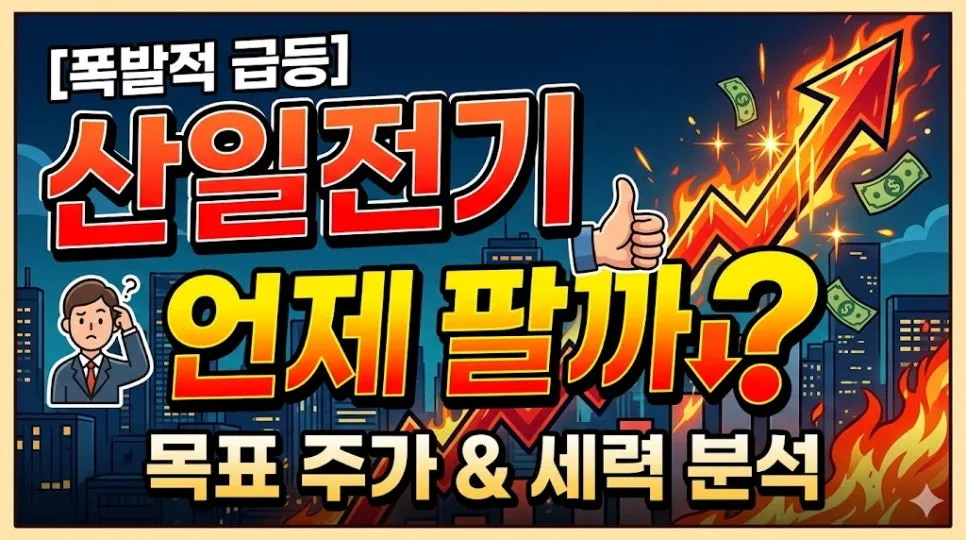 산일전기 주가 2026년 매도 타이밍: 48만 원 목표가와 리스크 관리