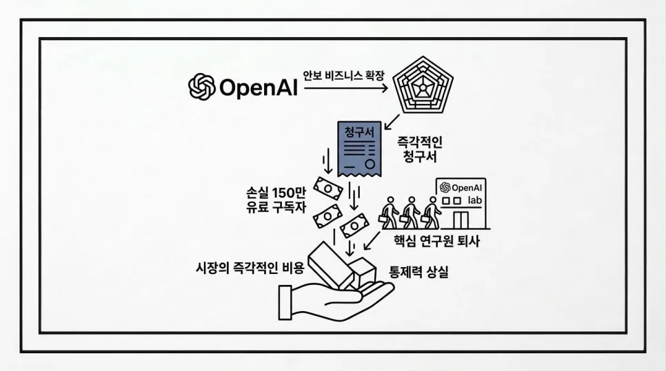 오픈AI 펜타곤 계약, 핵심 임원 사퇴 이유는? 2026 분석