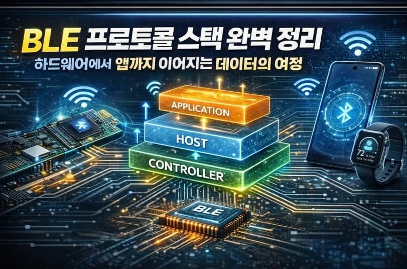 BLE 프로토콜 스택 2026: Controller부터 앱까지 데이터 흐름 완벽 분석