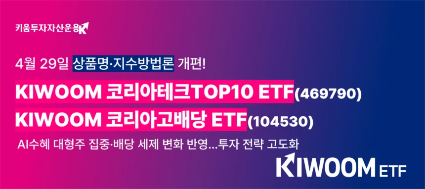 ETF 리모델링 2026: 키움운용 테크·고배당 ETF 전략 분석
