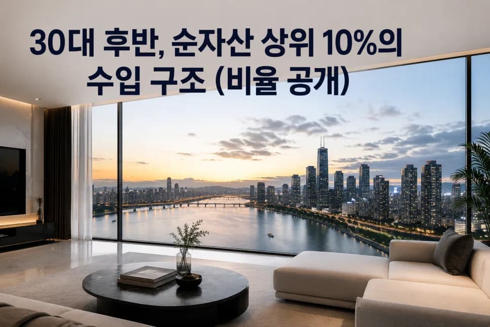 30대 후반 순자산 상위 10% 수입 구조: 2026년 자산 증식 비결
