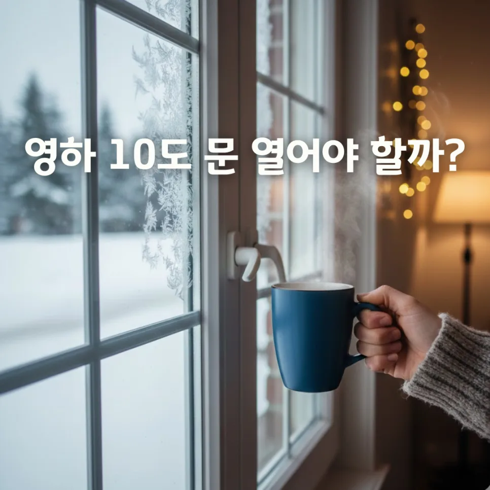 겨울철 환기, 5분이면 충분! 한파 속 실내 공기질 관리법 2026