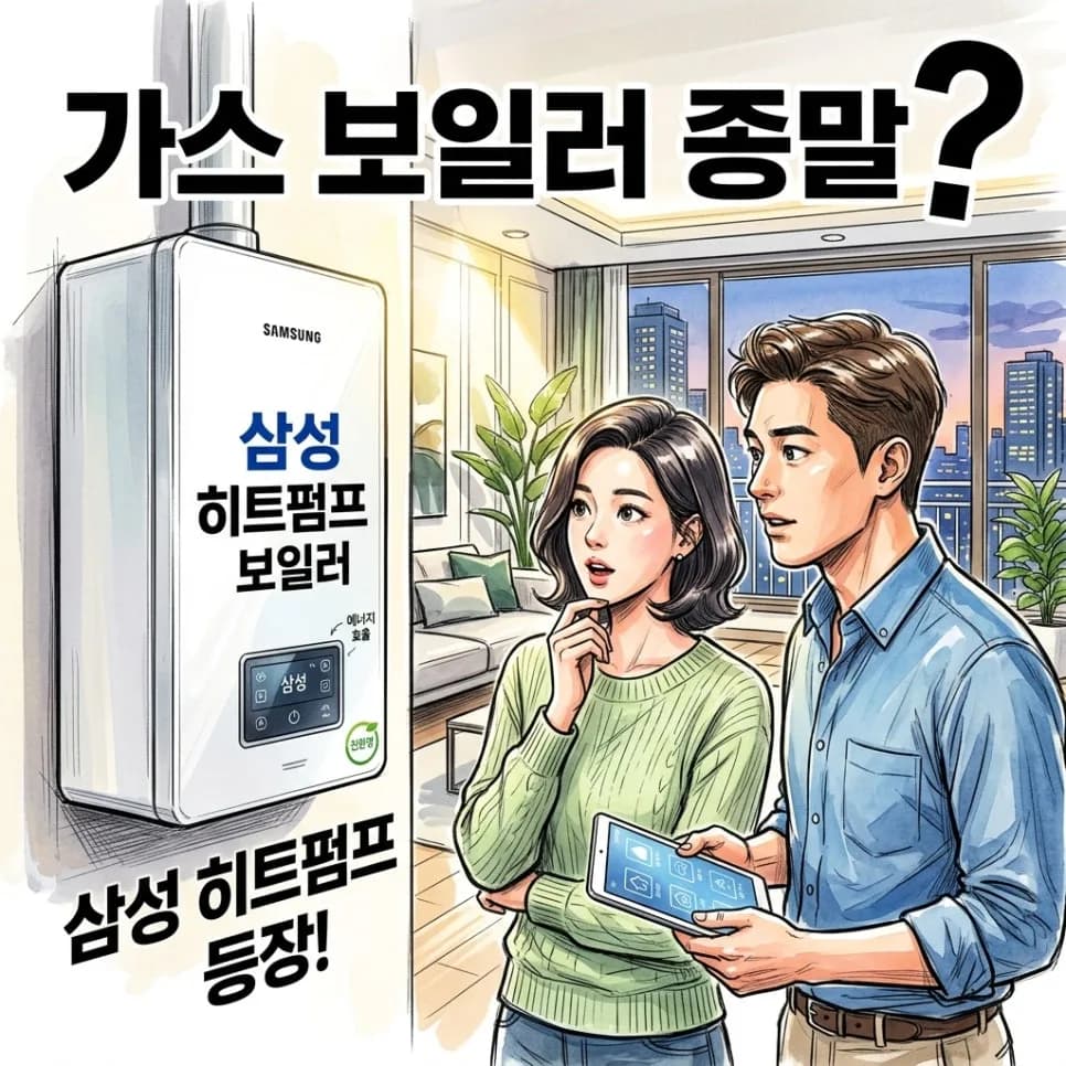 삼성 히트펌프 보일러 2026년, 난방 효율 5배↑ 정부 지원 최대 70%