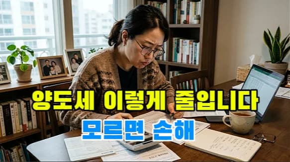 양도세 절세 방법 2026: 비과세·공제·필요경비 완벽 정리