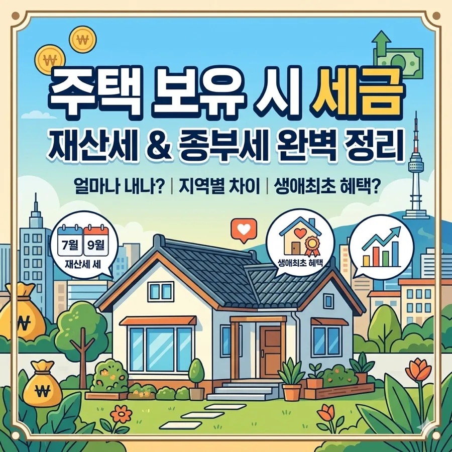 주택 보유세 종류와 절세 팁 2026: 생애최초 혜택 완벽 정리