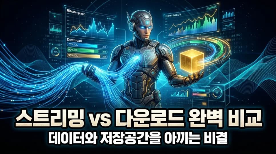 스트리밍 vs 다운로드 2026: 데이터·저장공간 아끼는 최적 감상법