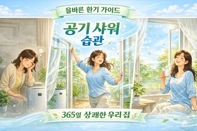 집안 공기질 2026년 최상으로 바꾸는 환기법 5가지