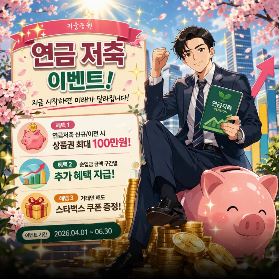 연금저축 이벤트 2026: 키움증권 혜택 비교 및 이전 가이드