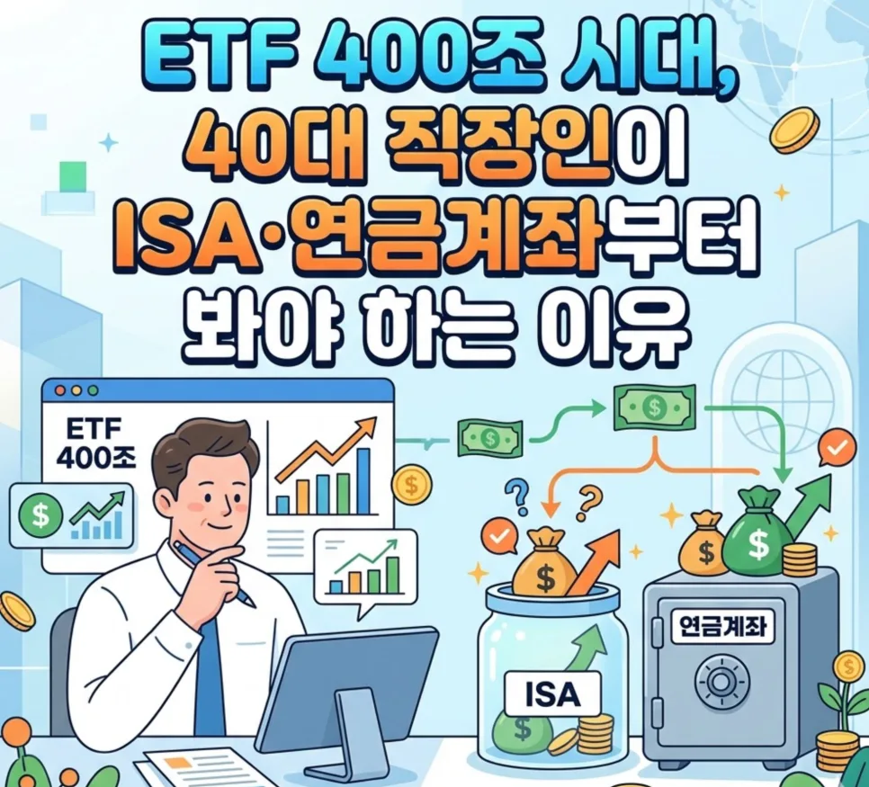 ETF 400조 시대, 40대 직장인 ISA·연금계좌 활용법 2026